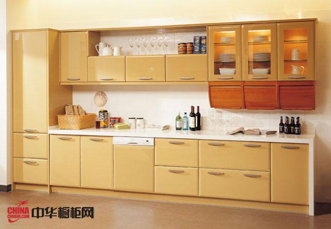 秋蓮法羅納櫥柜最新效果圖田園風格廚房裝修效果圖一字型小戶型廚房